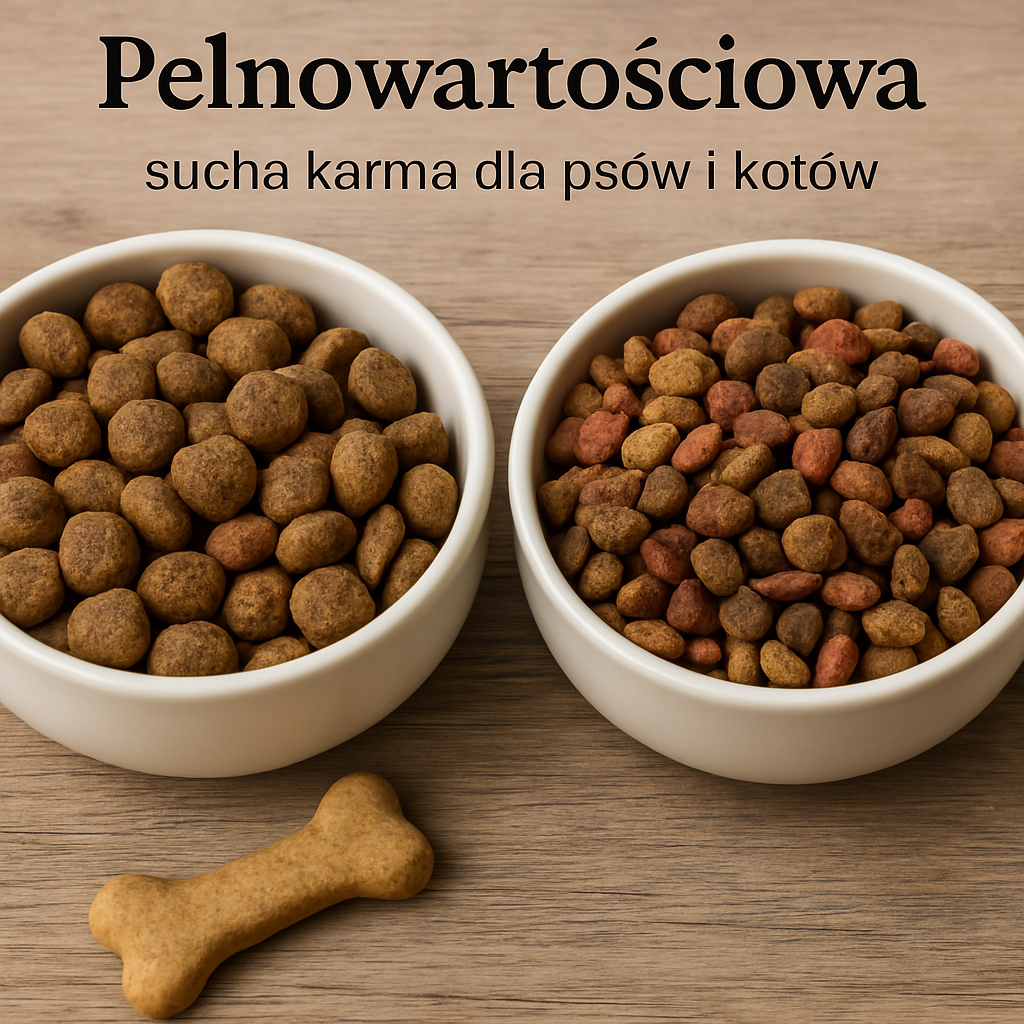 Co powinna zawierać pełnowartościowa karma sucha dla psa i kota?